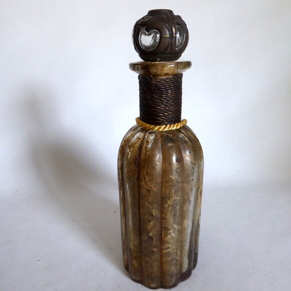 NEW 9” APOTHECARY DEADLY NIGHT SHADE HALLOWEEN GLASS BOTTLE PROP ODDITY - Picture 5 of 10